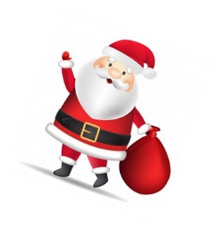 Bilde av julenisse med sekk